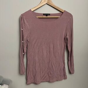 Pink Pearl Open Sleeve Top Size M